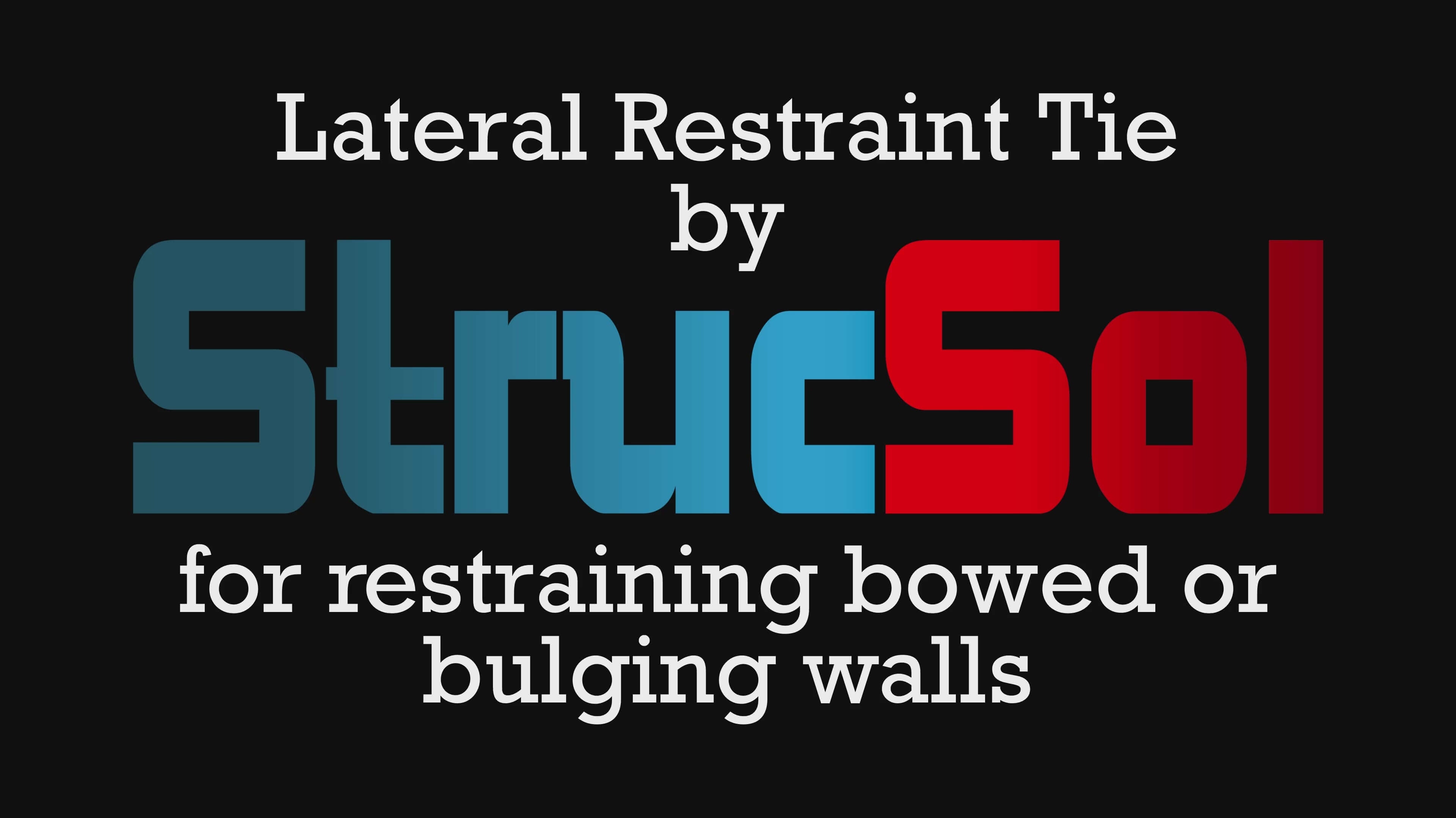 Lateral restraint tie how to video