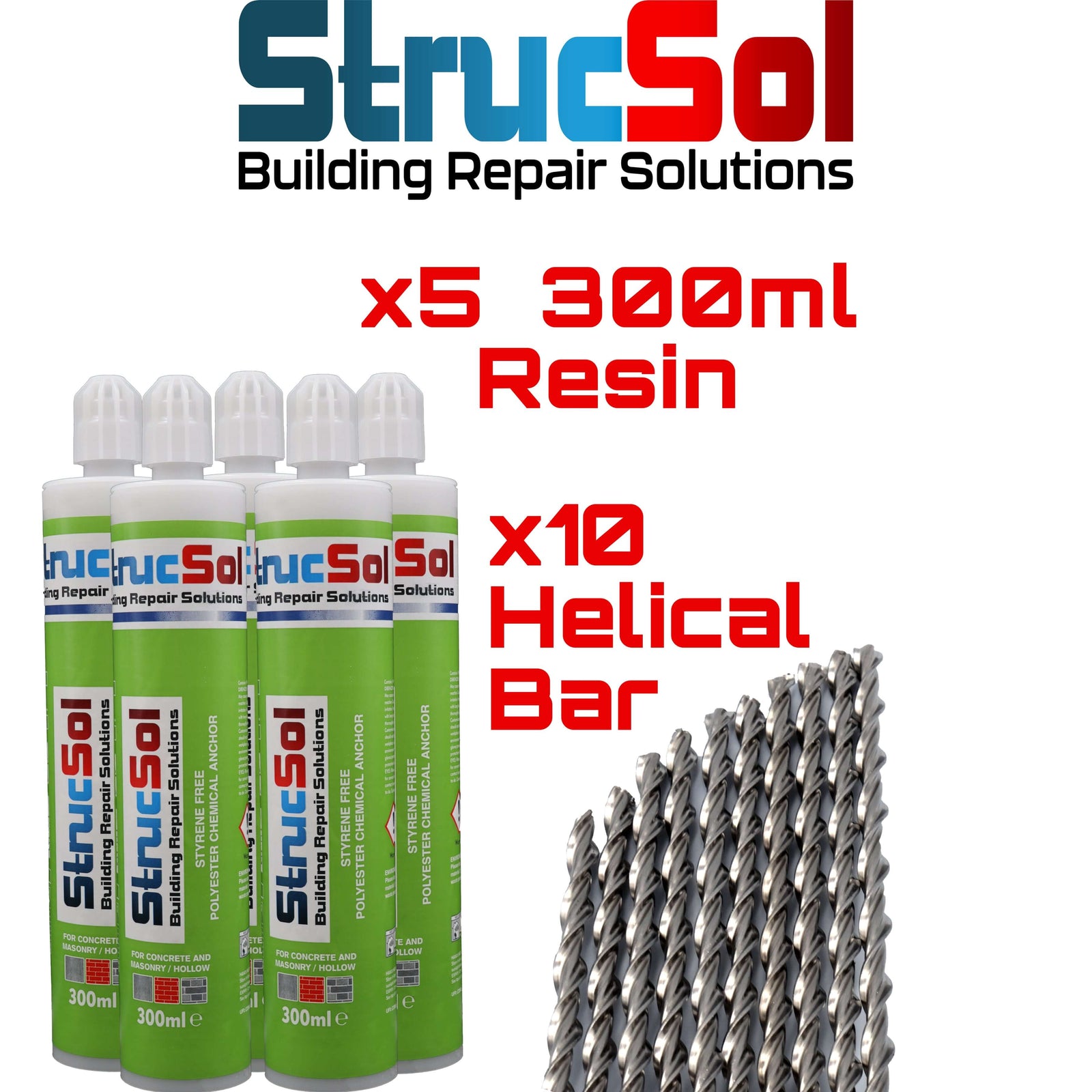 300ml Helical Bar Crack Stitch Kit (variations).