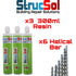 300ml Helical Bar Crack Stitch Kit (variations).