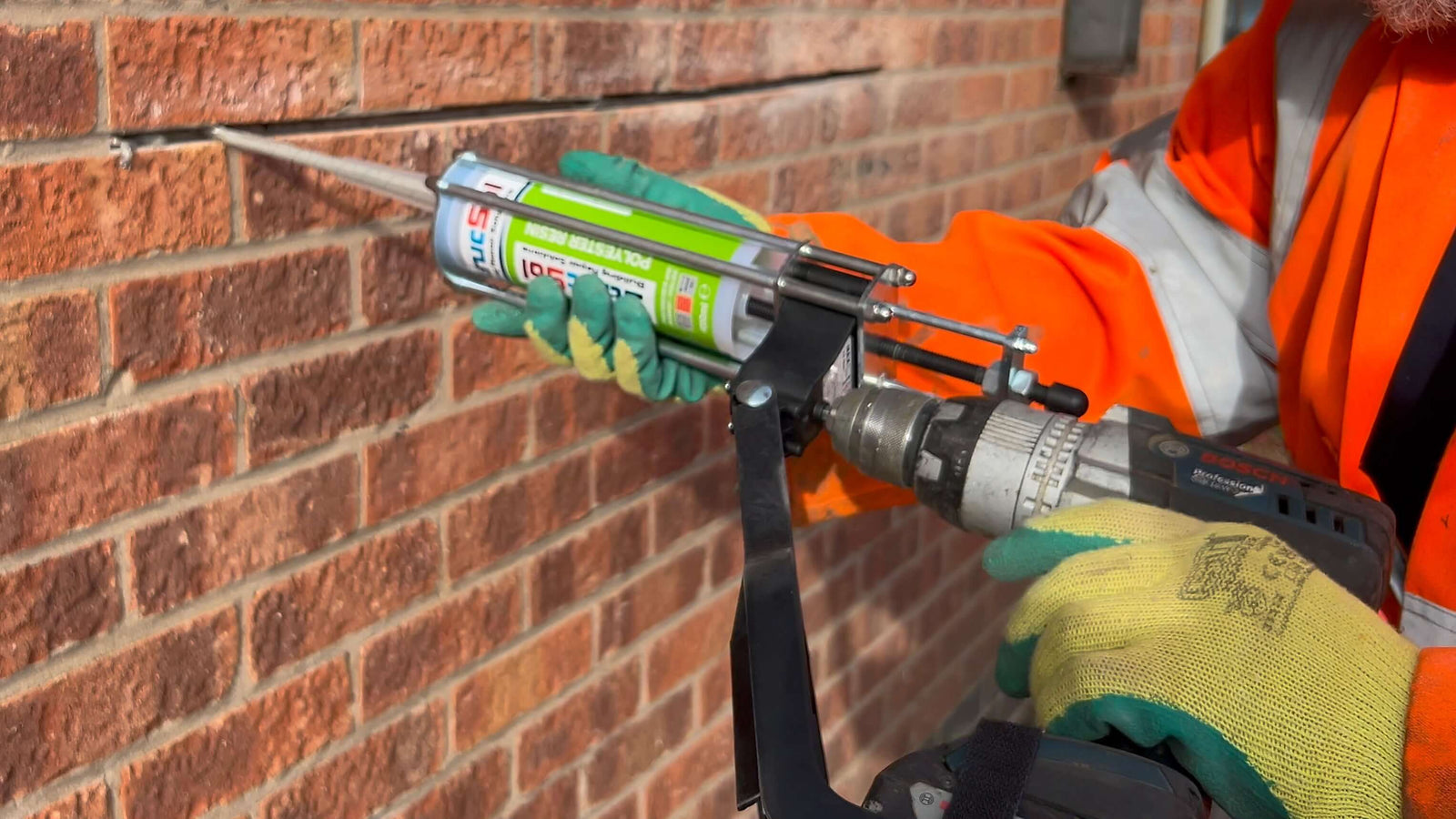 Strucsol 380ml - 410ml Auto Resin Gun (Power Tool Adapter).