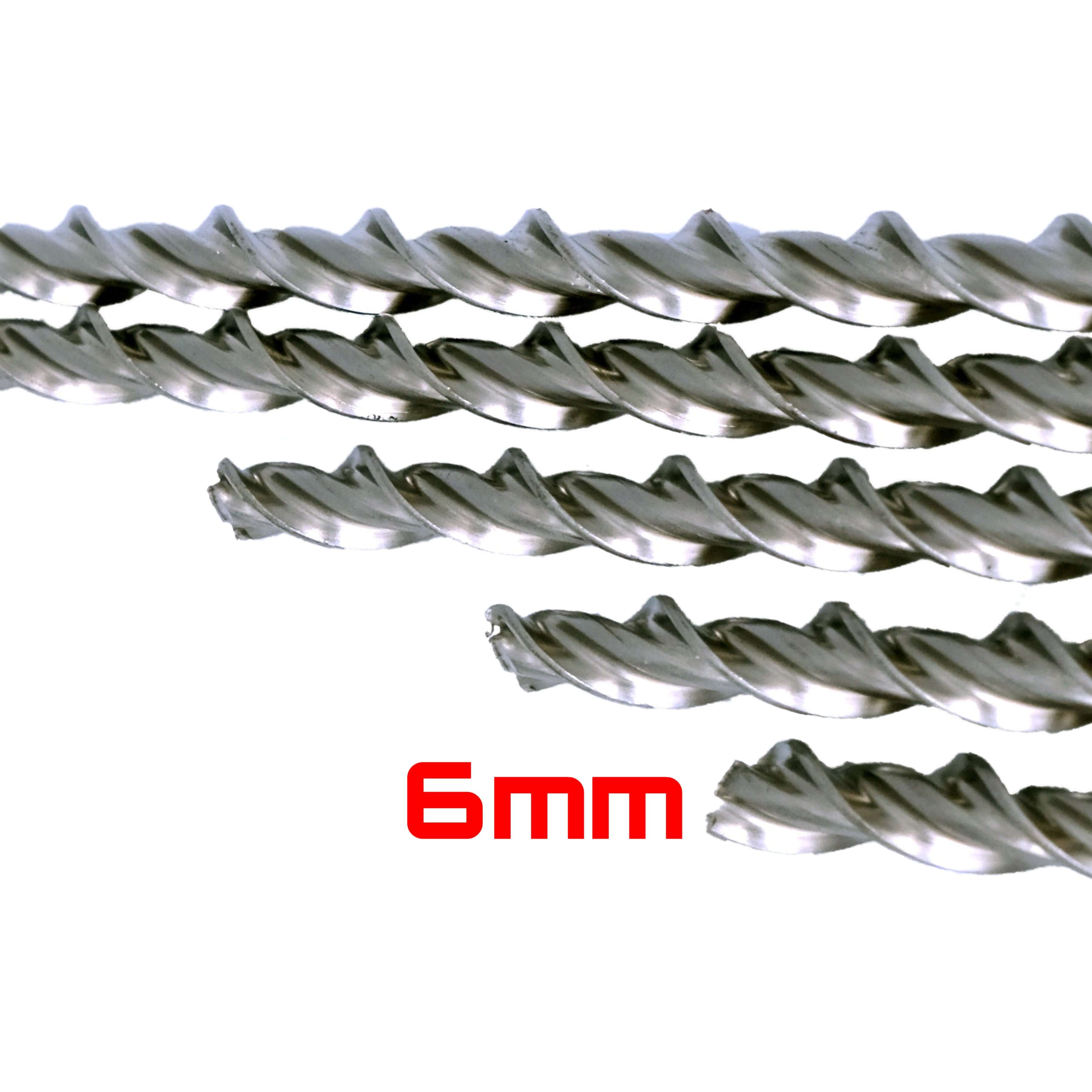 6mm Crack Stitching Helical Bars x 1m