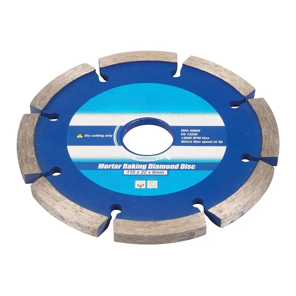 Diamond Mortar Raking Blade 115 x 22 x 6mm.