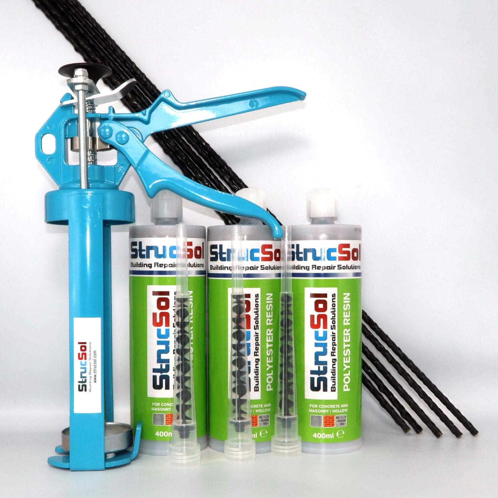 Strucsol (Heavy Duty) Ultrabar Composite® Crack Stitch Brick Repair Kit [SMALL].