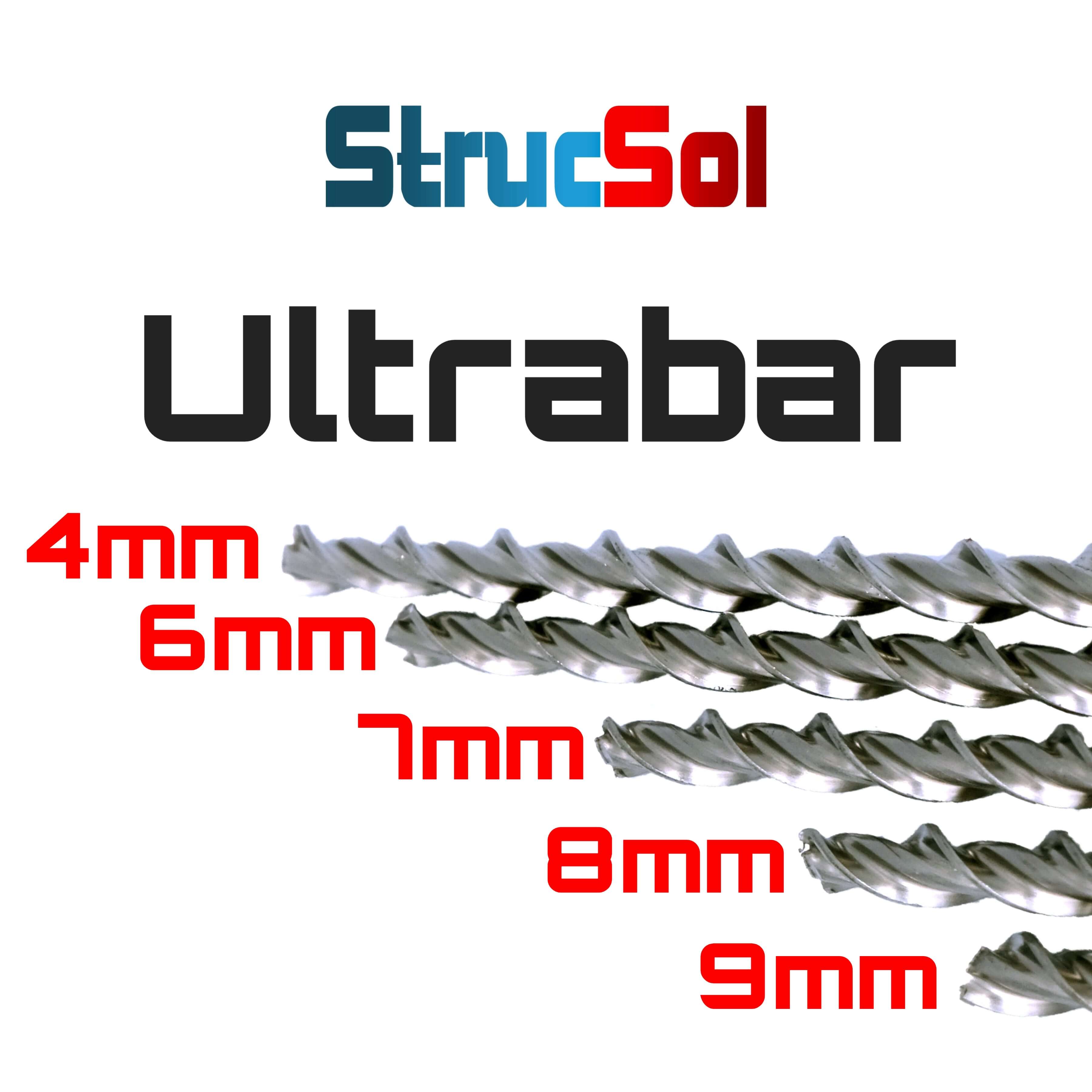 Strucsol helical bar with various dimension 